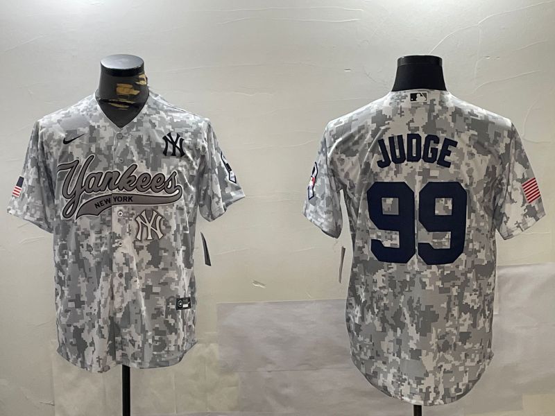 Men New York Yankees 99 Judge Camo Joint Name 2024 Nike MLB Jersey style 4